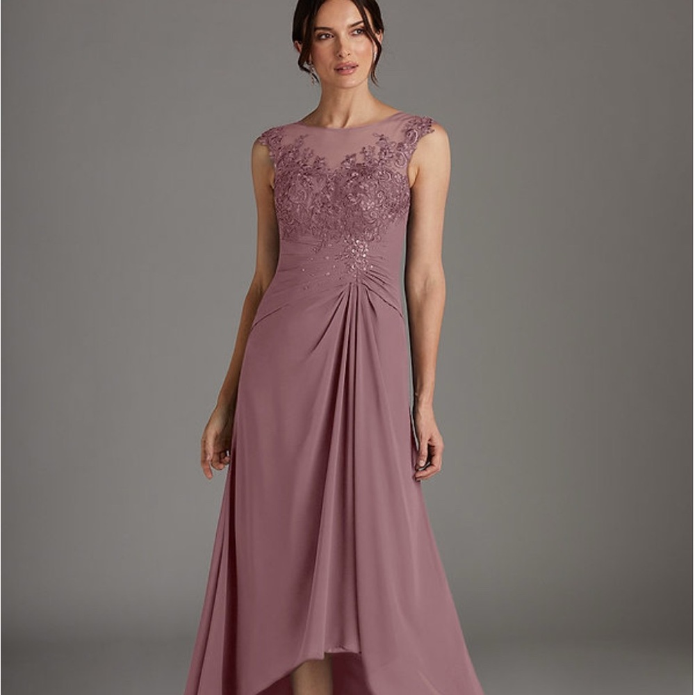 Azazie Mauve High-Low Dress